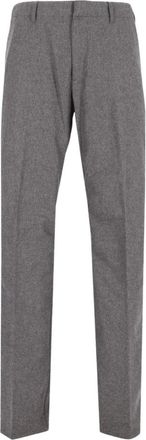 Etro Tailored Broeken - Heren - Nette broeken - Grijs - M - Leer - Broeken