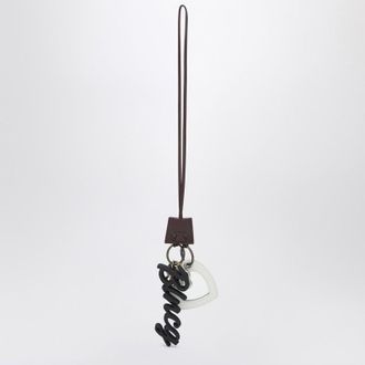 Balenciaga Keychain Charm Heart Le City burgundy/white