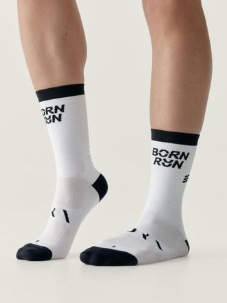Born Run Socks White/Black