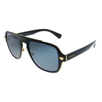 Versace Medusa Charm VE 2199 100281 Unisex Aviator Sunglasses