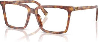 Miu Miu MU 08Xv 4Bw 1O1 Eyeglasses - Dames - Brillen - Bruin - 52 MM - Accessoires