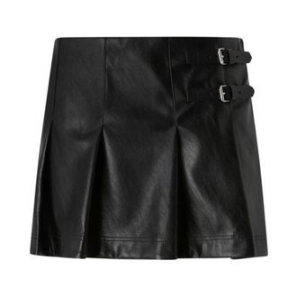 Pinko Pinko - Leren Rok - Dames - Rokken - Zwart - Maat: M Leer