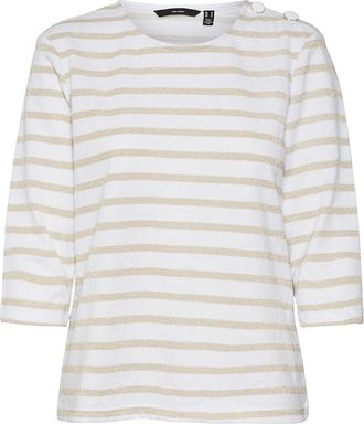 Vero Moda Gestreept T-shirt met 3/4 mouwen