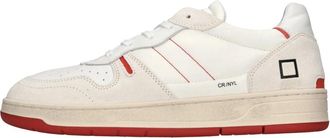 D.A.T.E. Court 2.0 Nylonbianco-Rosso Sneakers - Heren - Sneakers - Wit - 45 EU - Nylon - Schoenen