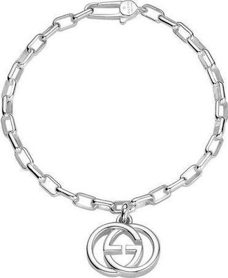 Gucci Interlocking G Sterling Sterling Link Bracelet Size 6.5 inches YBA295711001017