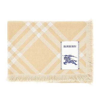 Burberry Check wool and silk scarf Woman One Size