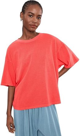 Free People Movement Tackle T-Shirts Womens Clothing Grapefruit : LG (Womens 12-14), Cotton