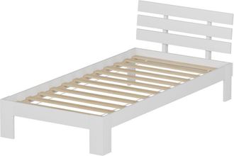 Happy Garden Cama De Madera Con Cabecero 90x190cm Blanco Finn