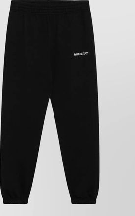 Burberry jogging trousers logo elastic waistband cuffs