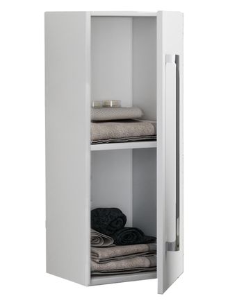 ebuy24 Ebuy24 - Estanter&iacute;a De Madera Madera Vcm Midischrank Dimensiones: Al. 75 X An. 33 X P. 22 Cm 1 Puerta Alta - Badinos D (blanco)