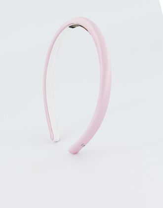 Alexandre de Paris Douceur Silk Satin Headband in Pink at Nordstrom