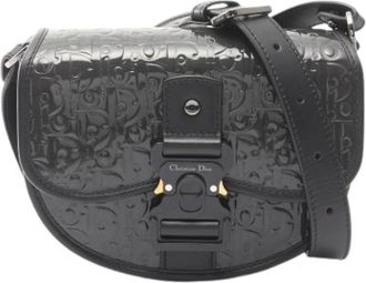 Dior Pre-owned Gallop Flap Messenger Bag - Heren - Vintage Schoudertas - Zwart - ONE Size - Leer - Vintage