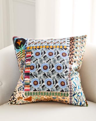 Christian Lacroix Bohemian Rapsody Mosaique Decorative Pillow, 20 Square