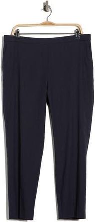 Theory Treeca Linen Blend Crop Pull-On Pants in Deep Navy at Nordstrom Rack, Size 16