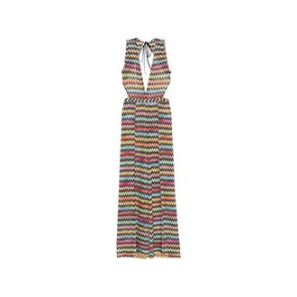 Missoni Jumpsuits, female, Multicolor, Size: S Zigzag-knit Cut-out Jumpsuit
