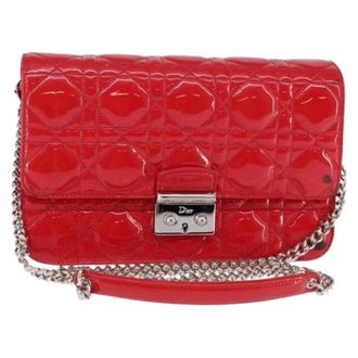 Dior Pre-owned Shoulder Bags, female, Red, Size: ONE SIZE Pre-owned Vintage Shoulder Bag