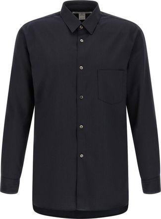Comme Des Gar&ccedil;ons Dark Navy Stripes Shirt