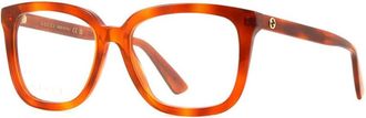Gucci Ladies Brown Square Eyeglass Frames GG1319O 002