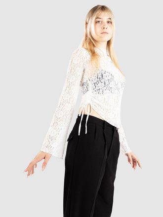 Blue Tomato Lace T-Shirt manica Lunga bianco