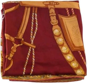 Loewe Pre-owned Carr&eacute; Femme Scarf - Dames - Vintage Accessoires - Rood - ONE Size - Vintage