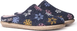 Toni Pons Womens slippers in felt - DELI-CP - Navy, 40 EU - 7 UK