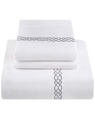 Superior 1000Tc Egyptian Cotton Embroidered Duvet Cover Set