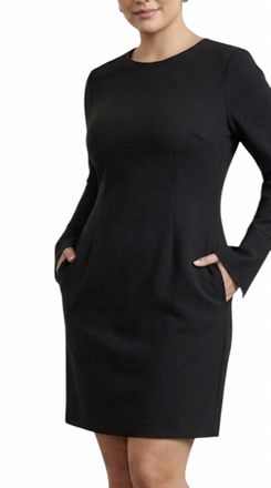 Lafayette 148 New York Long Sleeve Dress In Black