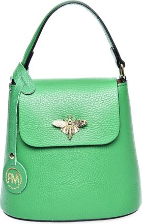 Roberta M Groen Rundleer Tas