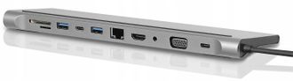 OEM Adaptador Hub Usb-c Hdmi Vga Sd 3xusb Macbook 11en1
