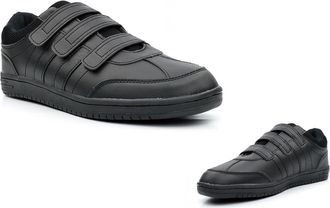 Generic Mens Touch Fastening Shoes Size 12 Casual Trainer Size 8 Casual Trainers Mens Touch Fastening Trainer Sizes 7-12 Black 12 UK