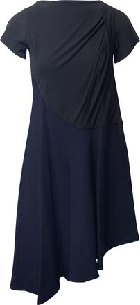 Balenciaga Balenciaga Vintage gebreide jurk in marineblauwe rayon
