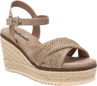 Xti Womens Refresh Wedge Sandals In Taupe