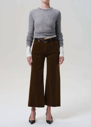 Citizens Of Humanity Womens Lyra Wide Leg Crop Pant In Manuka