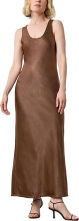 Lilla P Satin Bias Maxi Dress
