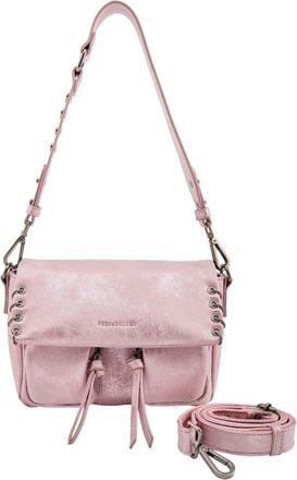 Fredsbruder FREDsBRUDER Rebel At Heart Leather Shoulder Bag Rose Pink