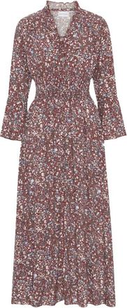Americandreams Sally Lange Jurk - Dames - Maxi kleedjes - Veelkleurig - XL - Kleedjes