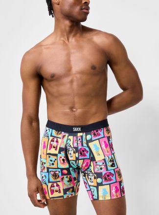 Saxx Mens 6 colourful dog boxer brief VIBE XTRA