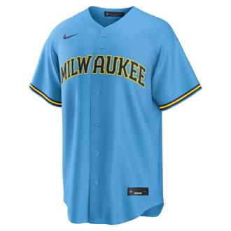 Nike Jackson Chourio Milwaukee Brewers Nike Mens MLB Replica Jersey in Blue | RP260IQ8MZ9-UPS