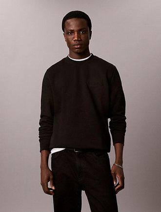 Calvin Klein Sudadera De Felpa Y Algod&oacute;n Con Grabado
