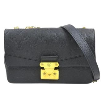 Louis Vuitton Pre-owned Monogram Empreinte Schoudertas - Dames - Pre-owned - Zwart - Maat: ONE Size Leer