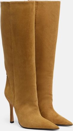 Gucci Naomi suede knee-high boots