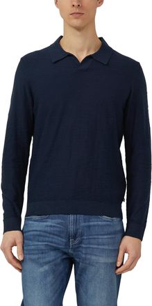 s.Oliver Strickpullover S.OLIVER, Herren, Gr. XXL, navy, Strick, Obermaterial: 100% Baumwolle, unifarben, normal h&uuml;ftbedeckend, Rundhals, B&uuml;ndchen, Pullover St