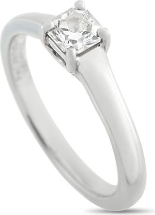 Tiffany & Co. Pre-Owned Tiffany Co. Platinum 0.31ct Lucida Diamond Solitaire Ring TI28 050526