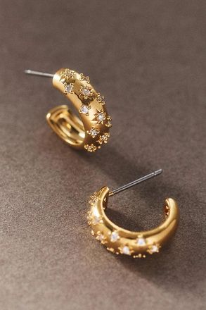 Nadri Starry Hoop Earrings