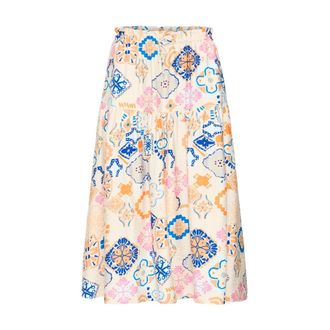 Ichi Falda Midi - Skirts - Mujer - Multicolor - 2XL