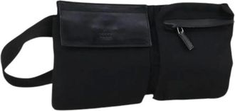 Gucci Pre-owned Belt Bags, female, Black, Size: ONE SIZE Pre-owned Nylon Crossbody Bag