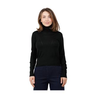 Alpha Studio Fe-7857G Maglione Dolcevita - - Knitwear - Donna - Nero - M