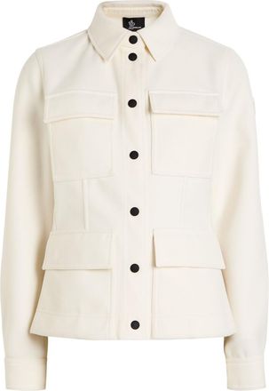 Moncler Felt Shirt - Cream - XS (UK 8 / XS)