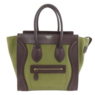 Celine Pre-owned Handbags, female, Brown, Size: ONE SIZE Pre-owned Canvas Handbag