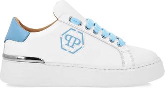 Philipp Plein Sneakers in pelle con suola rialzata - Bianco